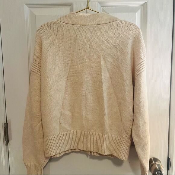 A.L.C. Cream Button-Up Cardigan - Picture 6 of 8